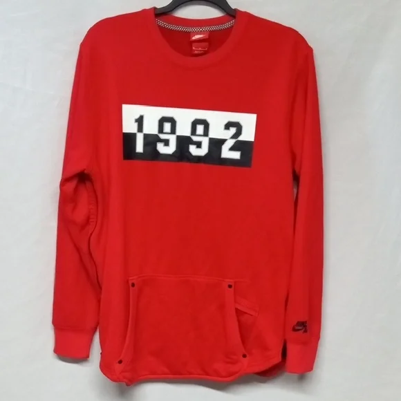 Red NIKE 1992 Graphic Sweatshirt - Picture 5 of 14